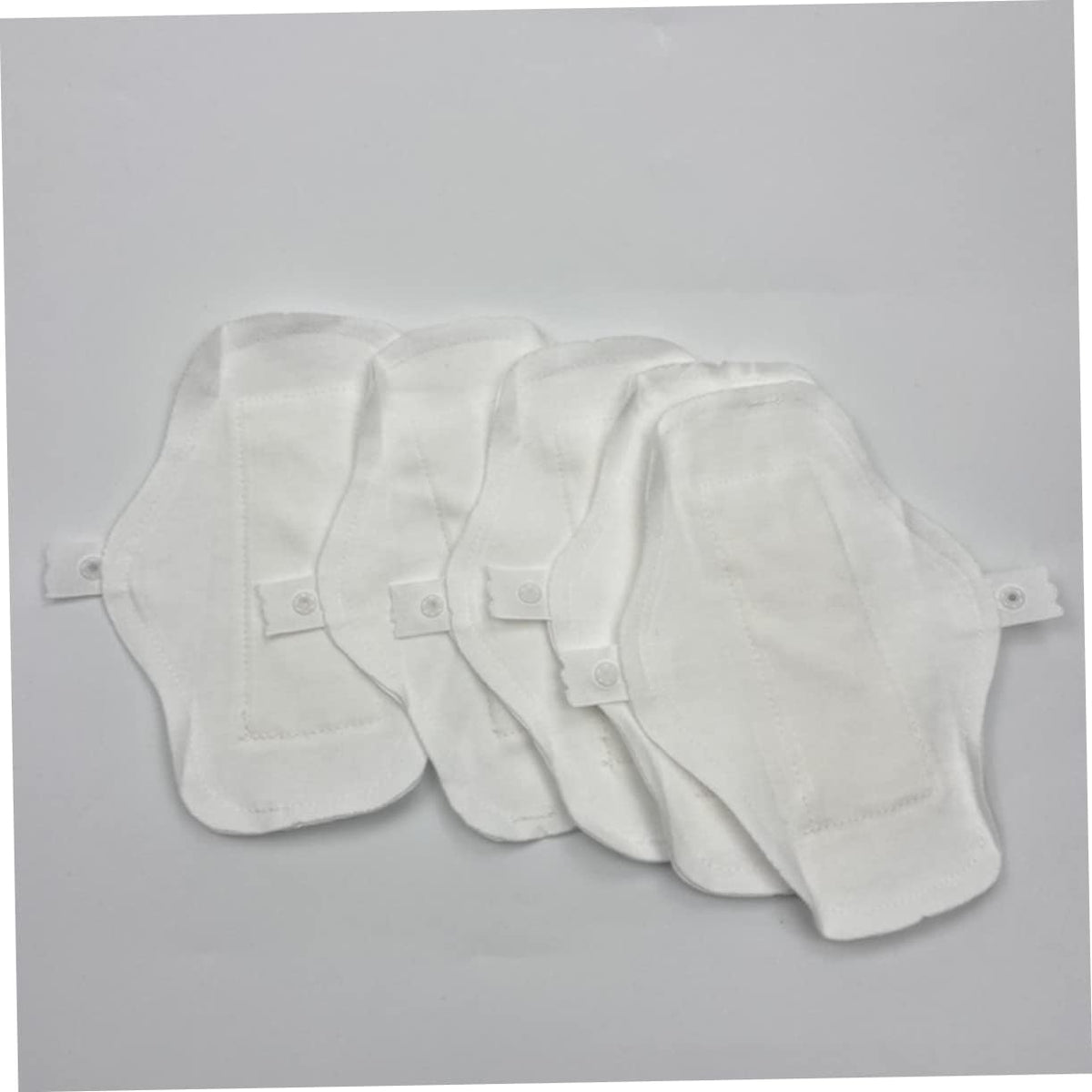 Healeved Menstrual Pads Reusable Waterproof 6 Pieces Washable Sanitary Towels with Comfortable Button for Women Daily and Travel Use 7.08X5.11X0.19In