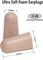 Mack's Ultra Soft Foam Earplugs, 50 Pair - 33dB Highest NRR | Made in USA