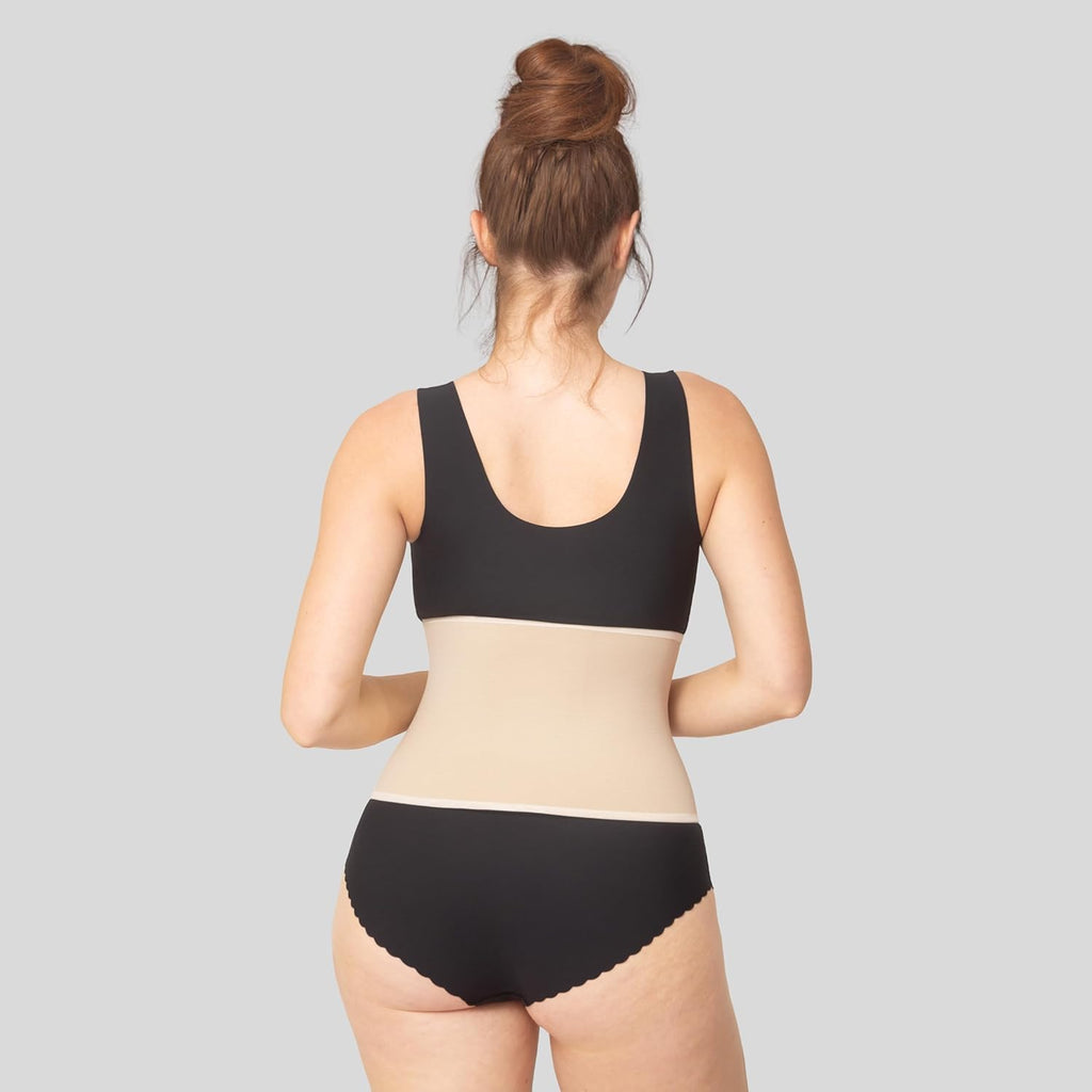 serveuttam Abdominal Belt After Delivery - Post Pregnecy Abdominal Belt for Back Support | Waist Trainer Pregnency Belt After Delivery C Section | Tummy Tucker for Women Wasit Belt Postpartum Belt (1, Beige, One Size)