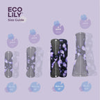Reusable Pads, 6 Pcs, Postpartum Pads, Washable Panty Liners for Menstrual Panties, Abundant Flow, 1 Storage Bags