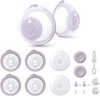 Rumble Tuff Slim Cups Wearable Collection Cups 24mm for Electric Pumps | Fits Most Electric Breast Pumps, BPA Free, Leak Resistant, Hands Free Pumping, Soft Silicone, Includes Inserts