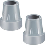 Crutch Tips, 2 Pack 7/8 inch Heavy Duty Replacement Cane Tips Rubber Crutch Tips for Walking Canes, Walking Sticks, Gray