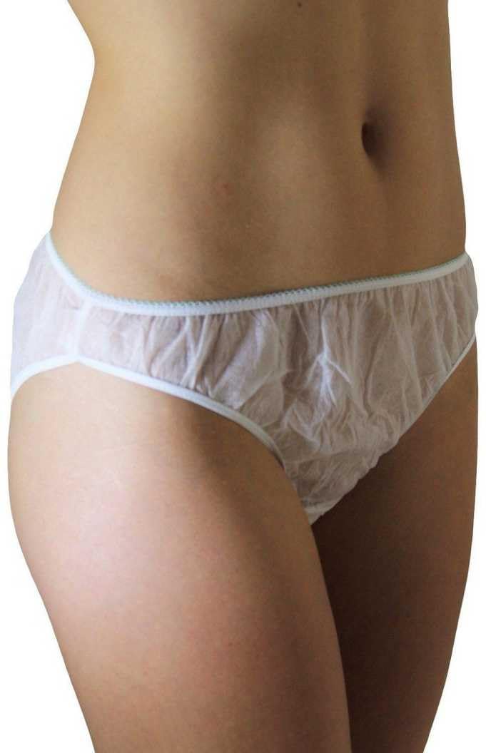 Women Disposable Panties, Ultra Soft Breathable Underwear, Lightweight Stretchable Single Use Panty for Travel & Spa Use