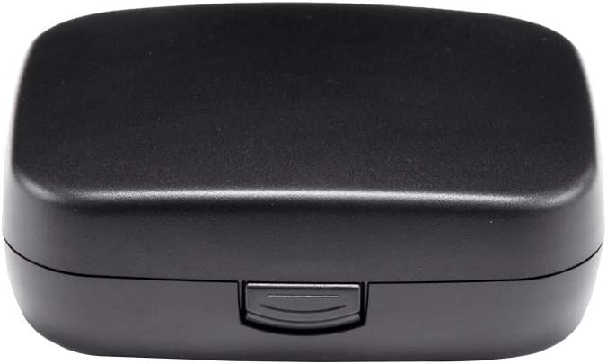 Hearing Aid Case Hard - Portable Protective Storage Case for BTE CIC IIC ITE (Black)
