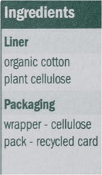 Natracare Normal Wrapped Panty Liners, 18 count