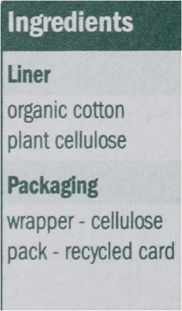 Natracare Normal Wrapped Panty Liners, 18 count