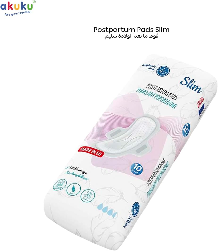 Maternity Pads Organic With Wings 10 pieces 0.5 cm