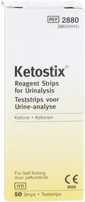 Ketostix Reagent Strips for Urinalysis, Measure Ketone Levels, 50-Count