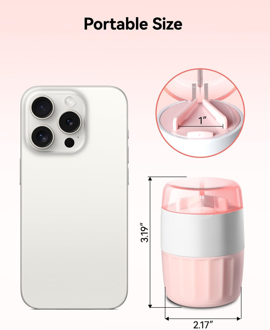 Pill Crusher Fine Powder - Cotatoc 3-in-1 Pill Crusher with Stainless Steel Grinding Pestle, Portable Pill Cutter and Crusher for Elderly and Pets (Pink)