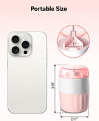 Pill Crusher Fine Powder - Cotatoc 3-in-1 Pill Crusher with Stainless Steel Grinding Pestle, Portable Pill Cutter and Crusher for Elderly and Pets (Pink)