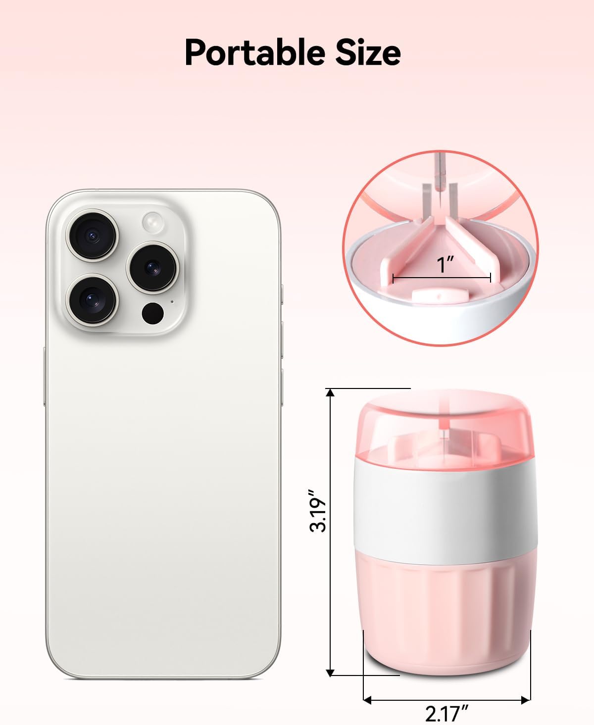 Pill Crusher Fine Powder - Cotatoc 3-in-1 Pill Crusher with Stainless Steel Grinding Pestle, Portable Pill Cutter and Crusher for Elderly and Pets (Pink)