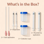 B-Arm Self Insemination Dual Kit (Pack of 4) with 2 Bulb Dispenser, 2 Tube Applicator, 2 Dispenser & 4 Collection Cups |At-Home IVI Kit for Couples Trying to Conceive to Support Fertility & Natural Pregnancy