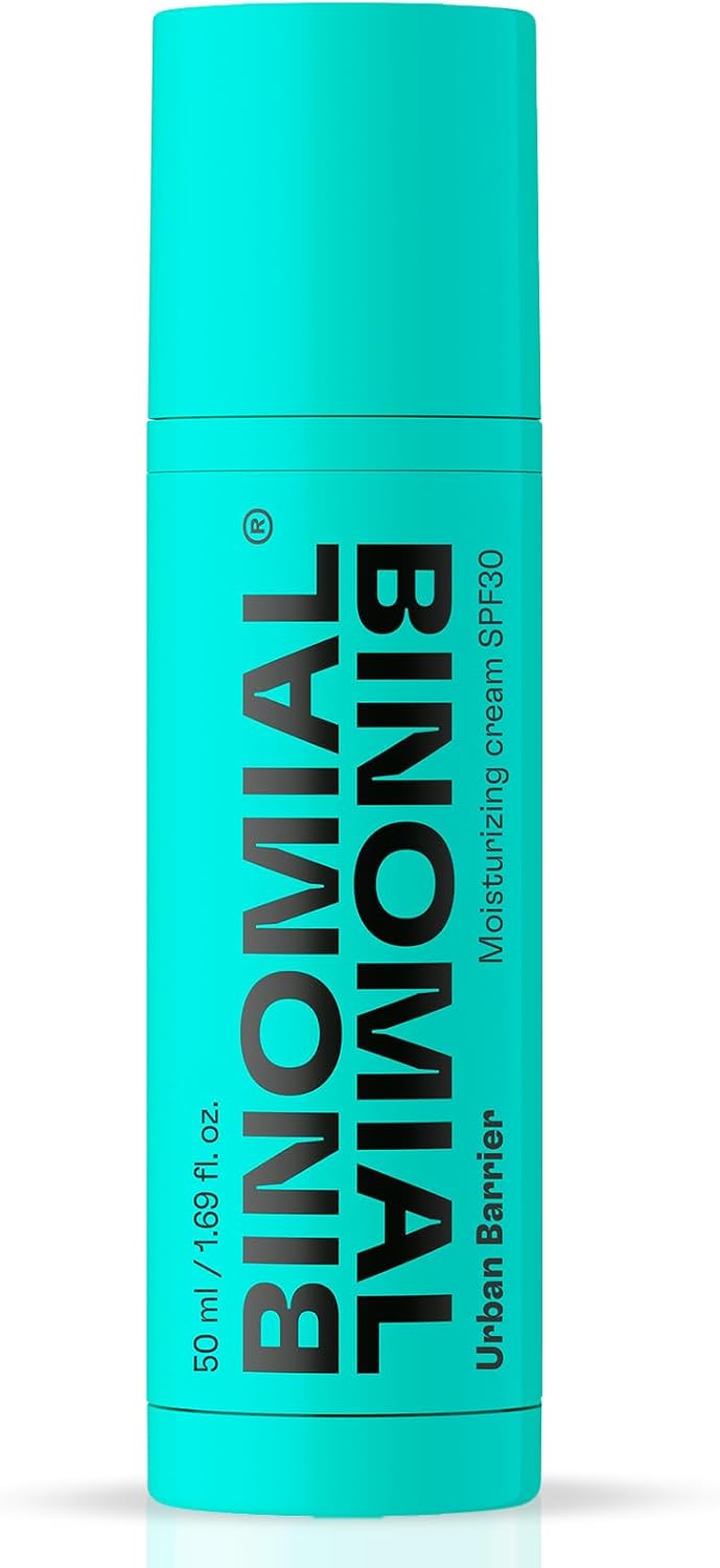 BINOMIAL - Urban Barrier | Moisturizing Cream with SPF 30 | Antioxidant Face Shield | Luminosity/Glow Effect | Skincare | 50 ml