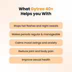 Gytree Menopause Capsule 40+ 50+ Natural Plant-Based Menopause Supplements help Improved Immunity, Hormonal Balance for Peri & Menopause Support (60 Capsules)