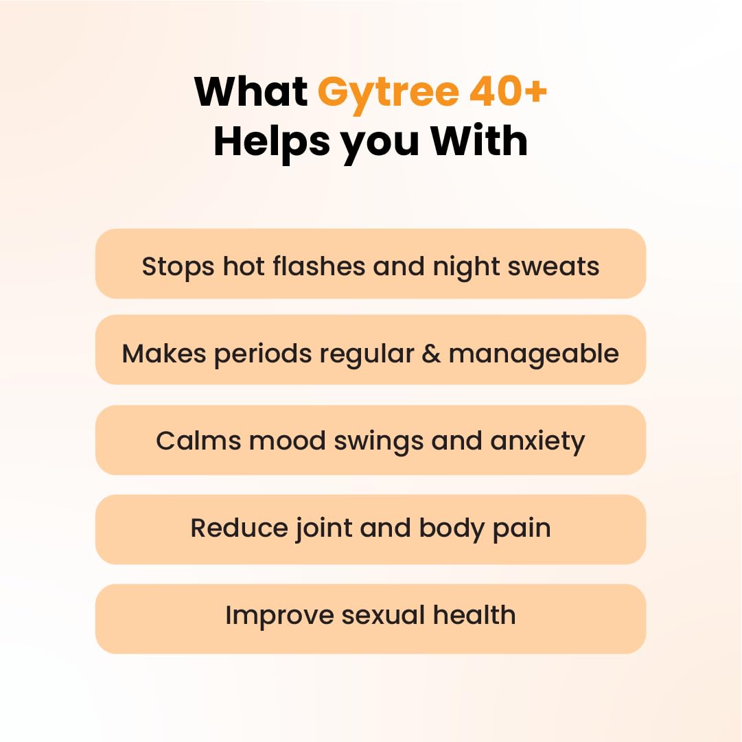 Gytree Menopause Capsule 40+ 50+ Natural Plant-Based Menopause Supplements help Improved Immunity, Hormonal Balance for Peri & Menopause Support (60 Capsules)