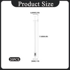 Disposable Vaginal Suppository Applicators 20pk - Soft Tip Insert for Boric Acid Capsules, Pills & Tablets - 1.8ml Capacity for Gels - Individually Wrapped Gynaecological Aid