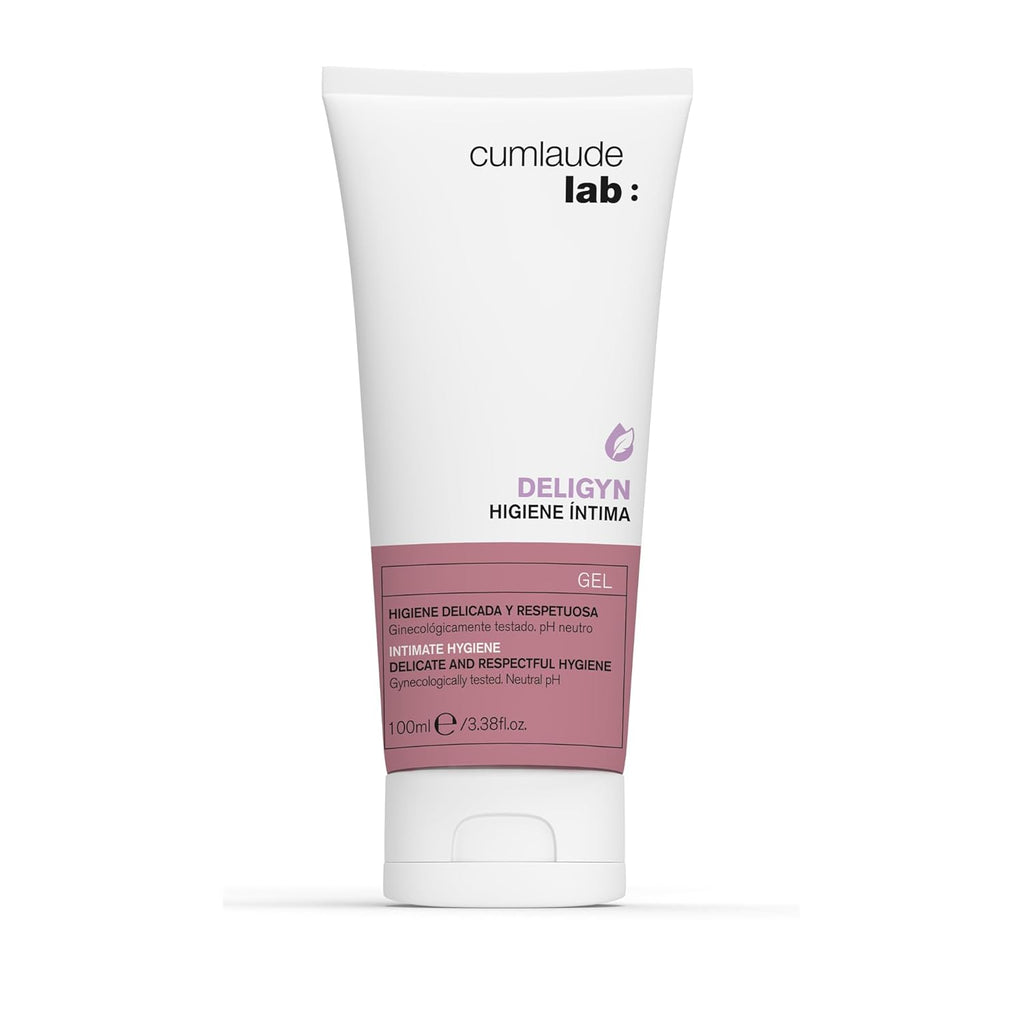Cumlaude Lab - Deligyn Intimate Hygiene, Gentle Intimate Cleansing Gel, with Neutral PH, Postbiotics, Aloe Vera and Arnica, Soothes and Helps with Itching and Stinging, for Sensitive Skin - 100ml
