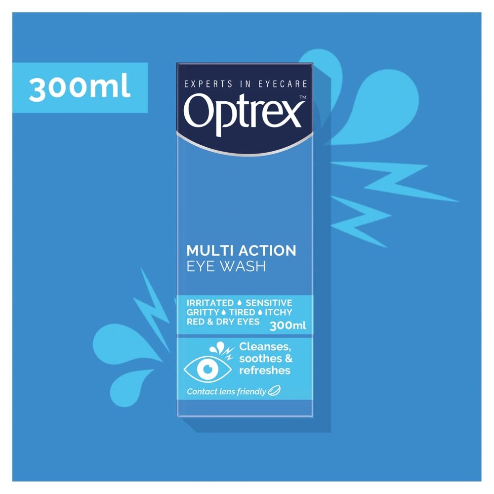 Optrex Multiaction Eye Wash with Eye Bath x 300ml