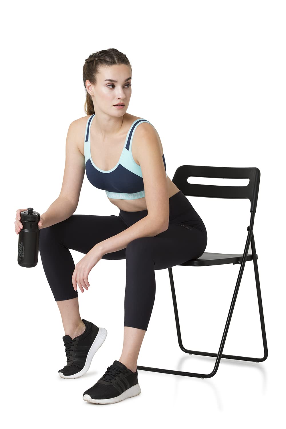 Van Heusen Proactive Women Sports Bra - Cotton Elastane - Anti Bacterial, Wireless, Non Padded, Full Coverage