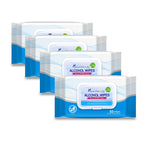 Beautifier Life Wet Wipes - Hand Sanitizer Wipes with Aloe and Vitamin E for Men, Women, & Kids - Eliminates 99.99% of Microbes (4 Pack x 50 Wipes)