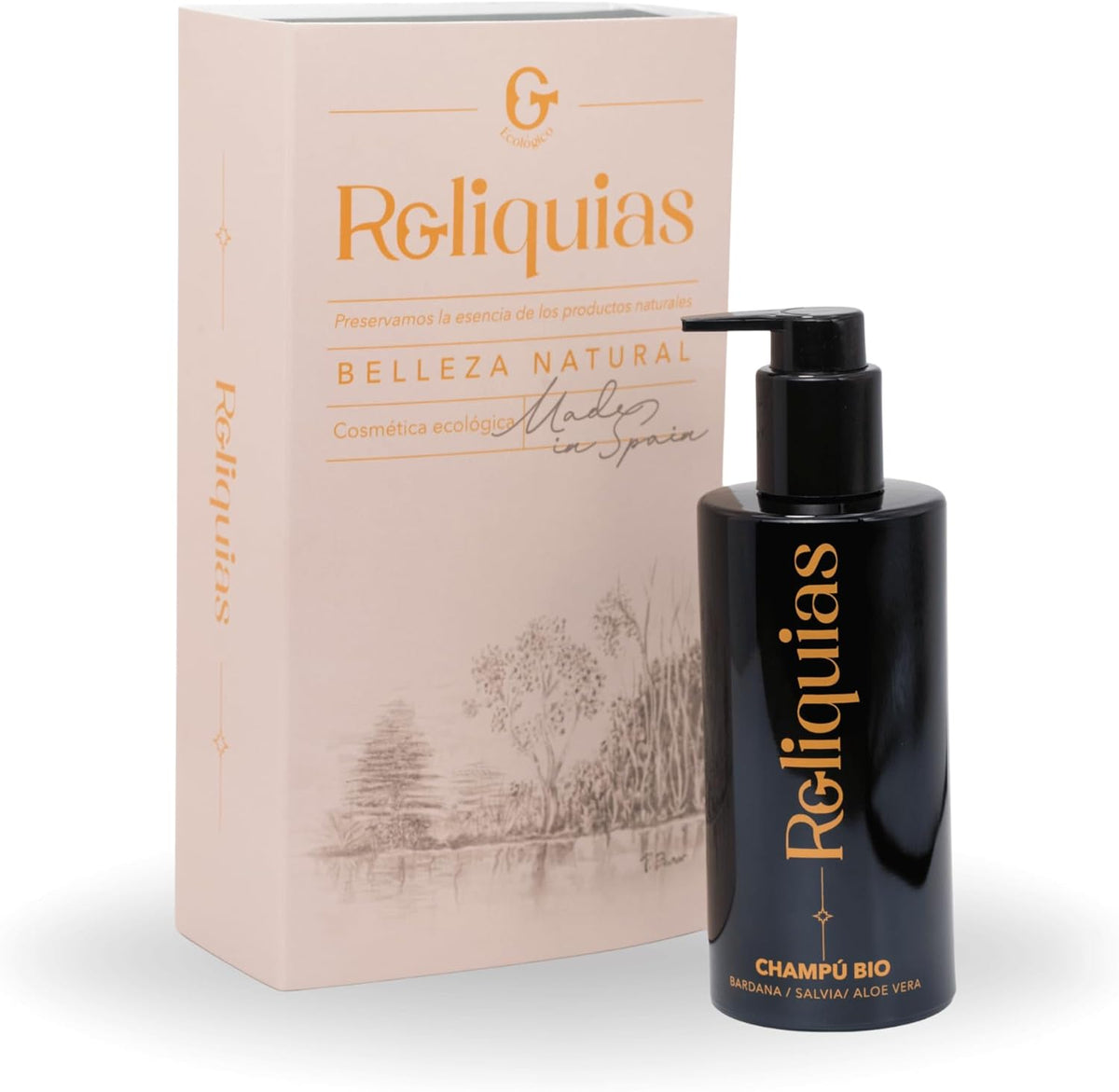 Reliquias Natural Shampoo with Burdock, Sage, Nettle and Aloe Vera | Oily Hair | Gentle and Revitalizing Cleansing | Sulfate and Paraben Free | 200 ml