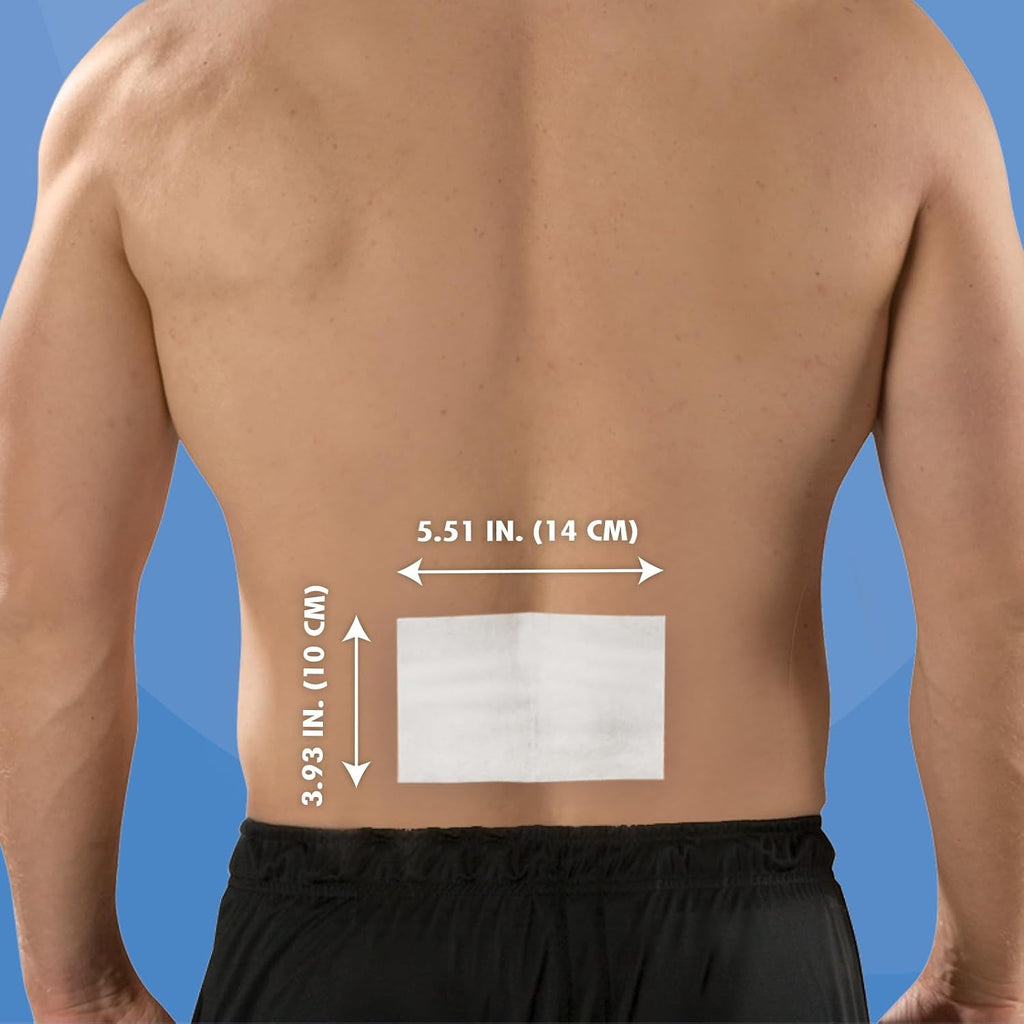 HealthWise Cold Therapy Menthol Pain Relief Patch | 5% Menthol | Back and Large Areas | 3.93” x 5.51” | 15-Count | Soothes Minor Aches and Pains | Topical Analgesic | Easy to Apply Flexible Adhesive