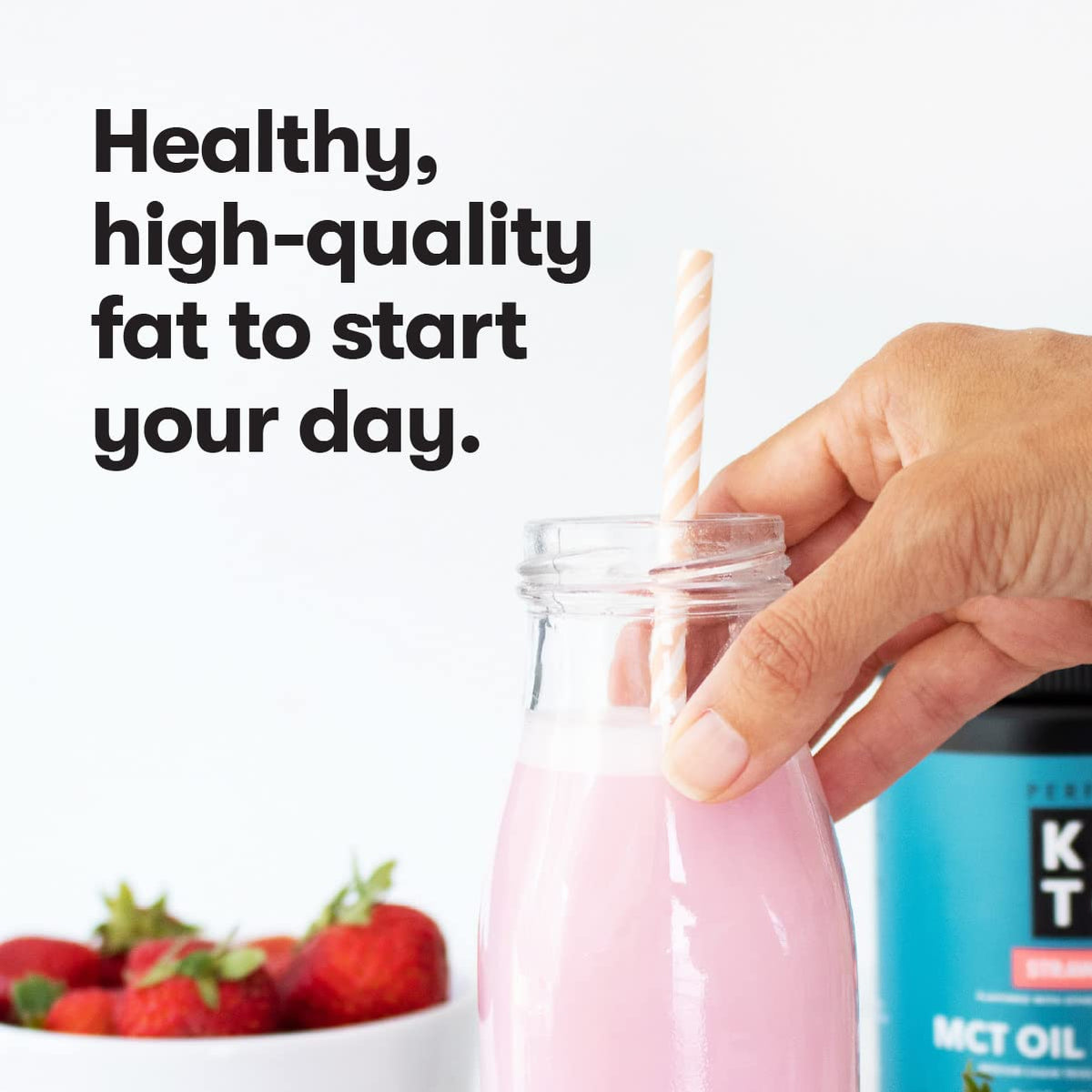 Perfect Keto 7g MCT Oil Powder, Medium Chain Triglycerides Supplement, Non Dairy Coffee Creamer for Keto Diet, Ketogenic MCT Oil Mix for Coffee, Smoothie, Protein Shakes and Tea, Vanilla, 30 Servings
