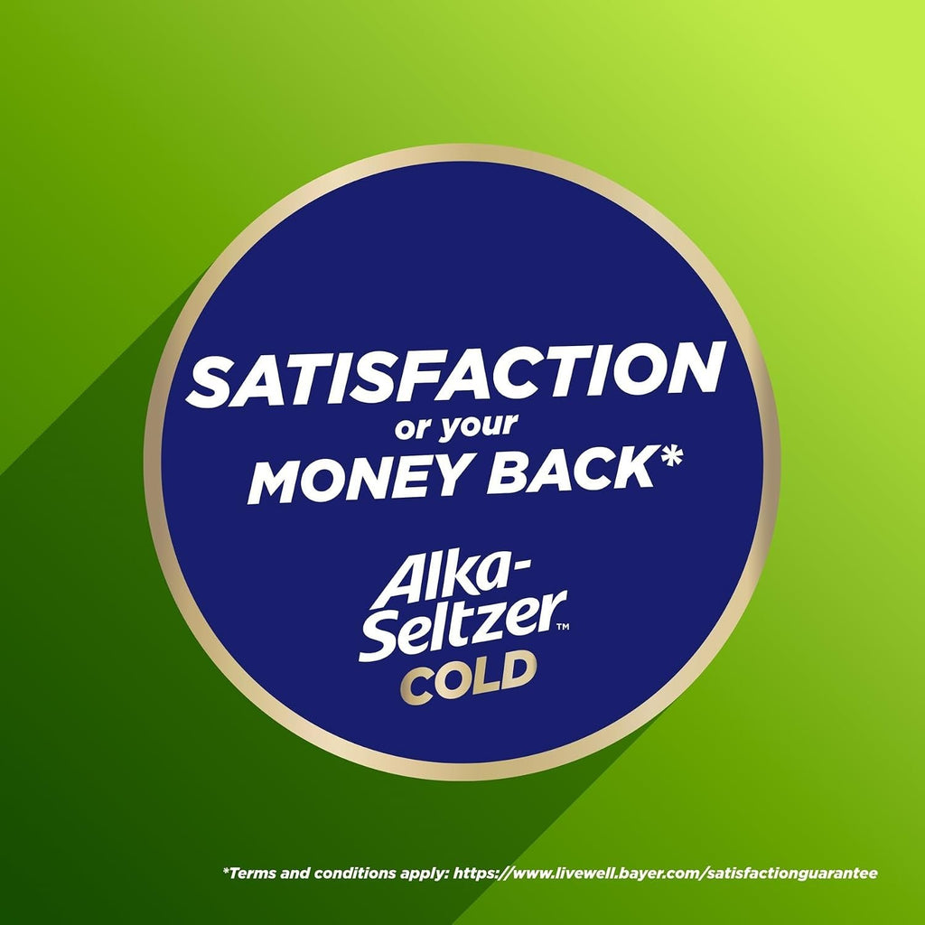 Alka-Seltzer Cold, Cold & Allergy Max Strength Fast Gels, Allergy Medicine, Multi-Symptom Relief, Body Aches and Pains, Congestion Relief, 24 Count (Packaging May Vary)