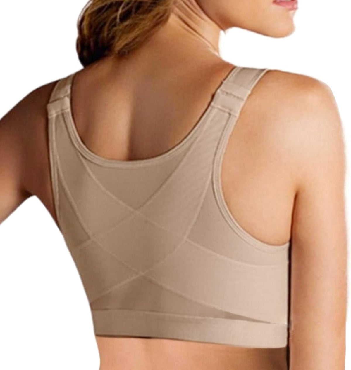 Dress Cici Front Hook Surgery Bra, Shapewear Non Padded Bra for Large Breast, 1 Pack