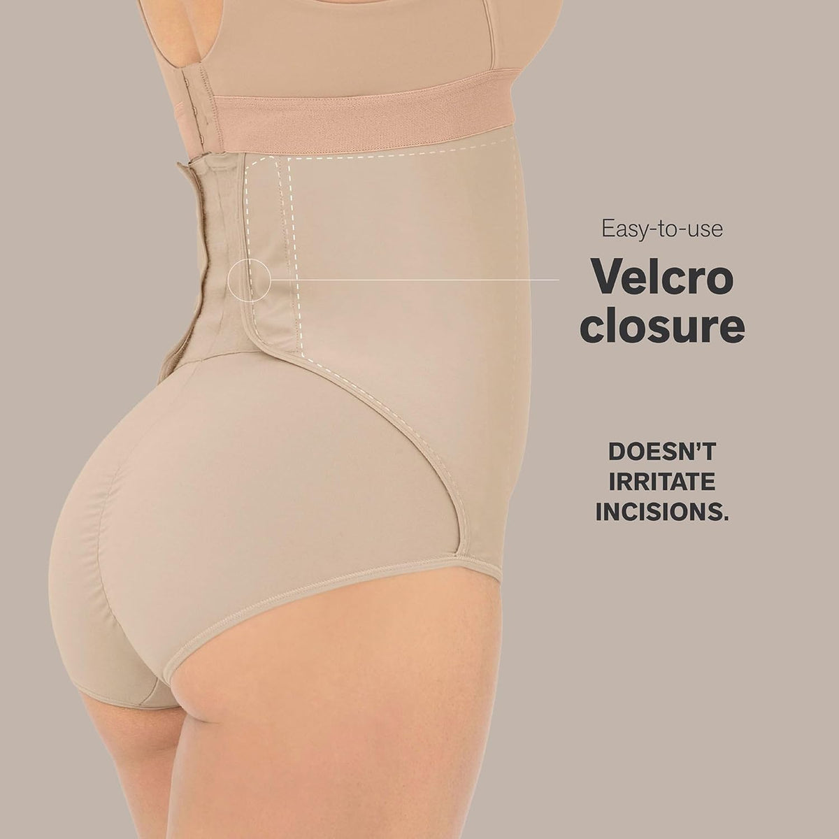 Leonisa BellyFlex Total High-Waist Post-Surgical Compression Underwear, Adjustable Belly Wrap, Tummy Control Shapewear Girdle