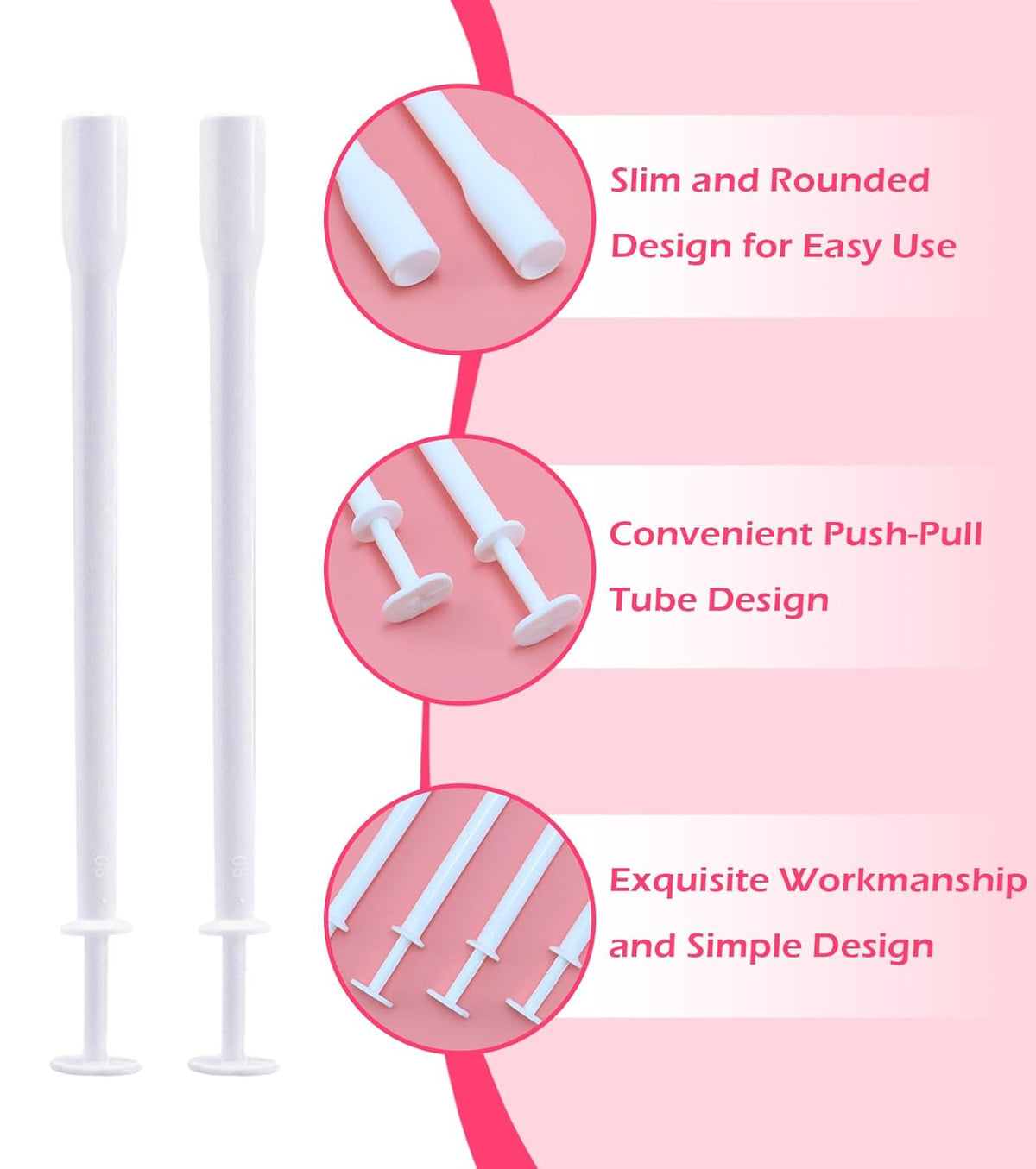 TAKONE Vaginal Applicators Reusable 30 pieces