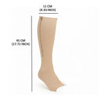 Medical Zipper Compression Socks – Open Toe Knee High Stockings for Edema, Swollen Legs, Varicose Veins & Daily Support , Leg Pain Relief, Travel Stockings for Men & Women (1 PCS)
