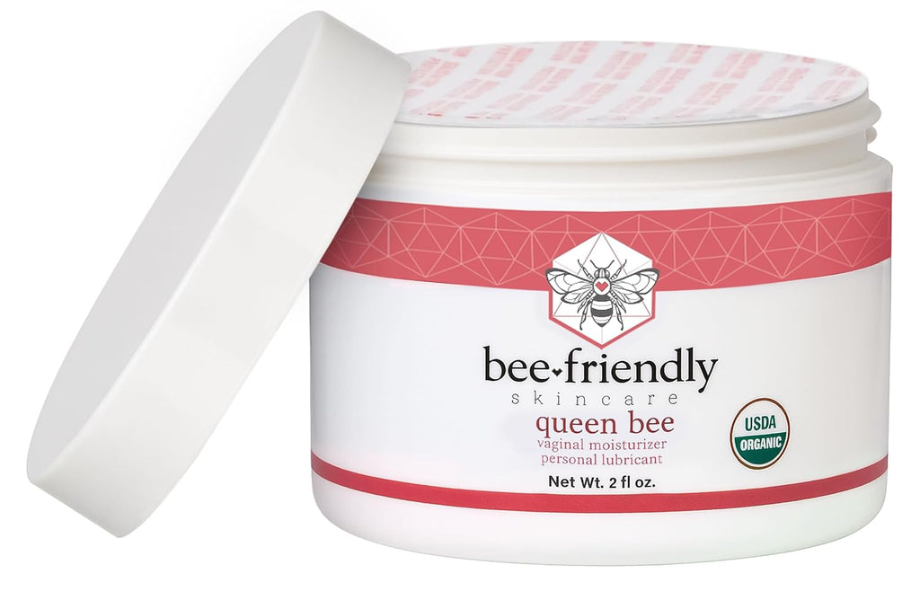 BeeFriendly Organic Vaginal Moisturizer, USDA Certified, Natural Vulva Cream For Dryness, Itching, Irritation, Redness, Chafing Of Vagina Due To Menopause & Thinning 2 oz