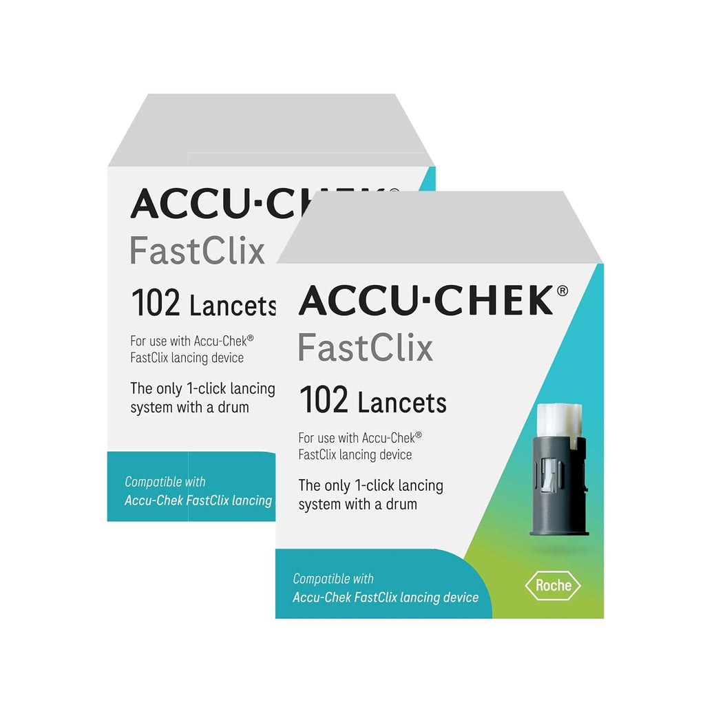 Accu-Chek FastClix Diabetes Lancets for Blood Glucose Testing, 204 Count | Compatible with the Accu-Chek FastClix lancing device
