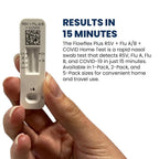 Flowflex Plus RSV + Flu A/B + COVID Home Test (1 Test) | 4-in-1 Home Test Kit, Rapid Results in 15 Minutes, OTC At-Home Antigen Test for Adults & Children