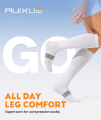 RUIXUE Compression Socks Women Men, All-Day Comfort 20-30mmHg Circulation Support for Nurse Travel Flying Daily Running Sports Use