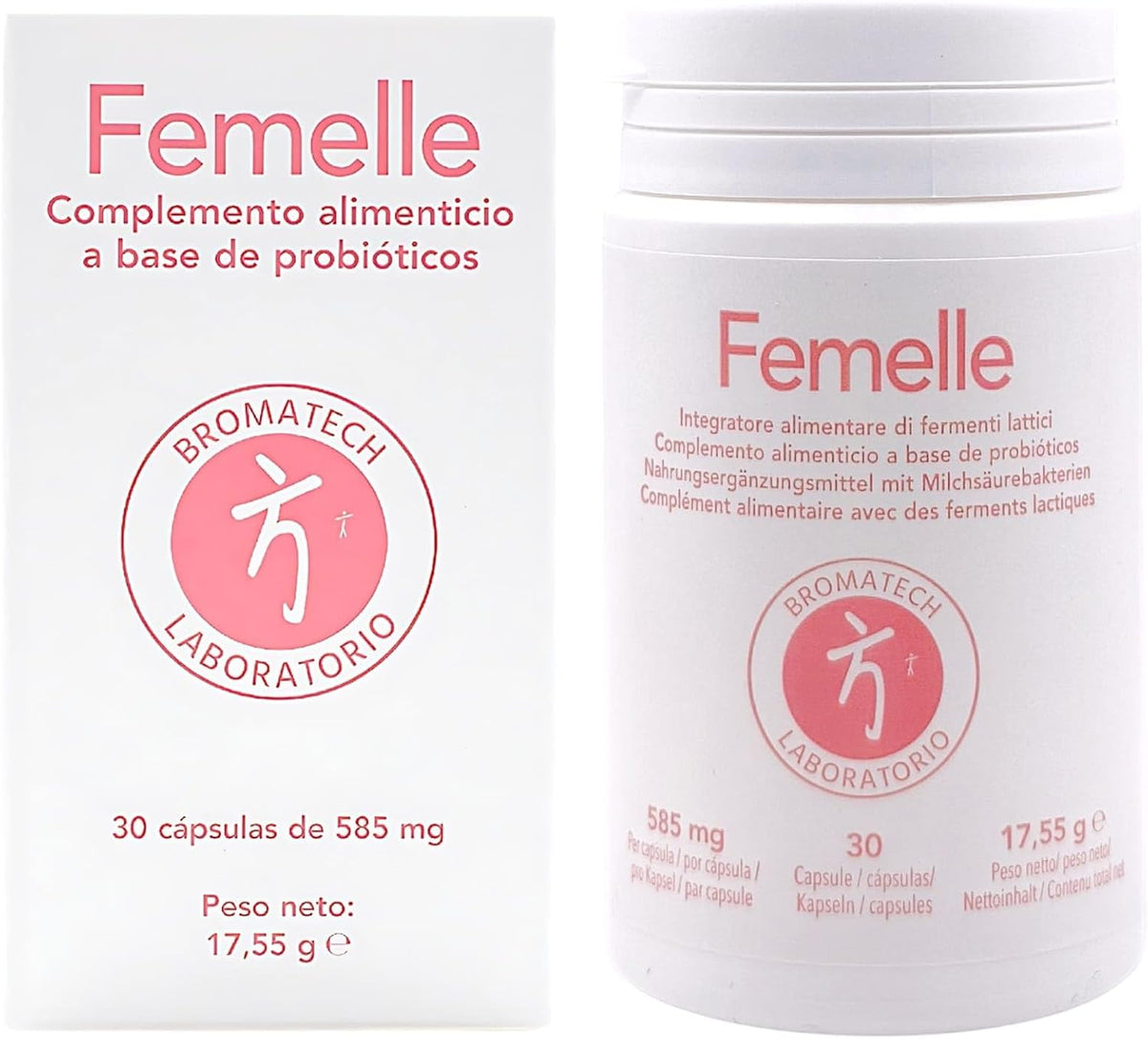Bromatech Femelle 30 Capsules - With Lactobacillus for Microbiota Balance - Specific Probiotic for Vaginal Flora and Intimate Health - Cystitis and Candidiasis Prevention