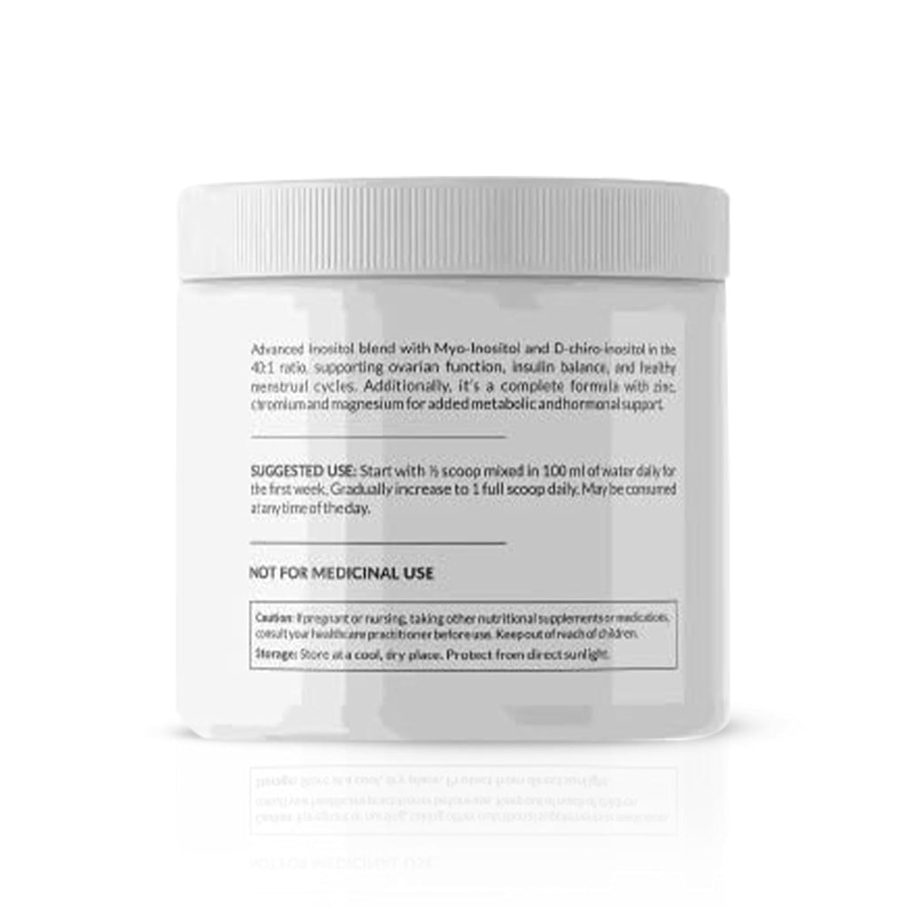 PCOS Support | Inositol & L-Arginine Blend for Women – 135g | Daily Wellness Supplement with Nutrients for Women’s Health | Unflavoured Powder | No Added Sugar or Fillers