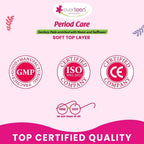 everteen Sanitary Pads XXL for Women 80 Pads, Cotton Soft Sanitary Napkin XXL 320mm, Extra Long Pad for Heavy Flow, Wider Back Coverage for No Stains, Rash Free 8 Layer Protection (40 Pads Each) Pack of 2