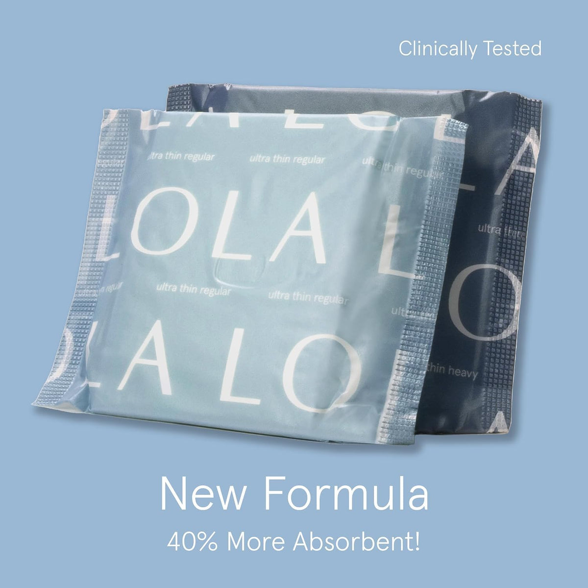 LOLA Organic Cotton Pads, 36 Count - Ultra Thin Pad with Wings, Cotton Organic Pads for Women, HSA FSA Approved Products Feminine Care, Heavy