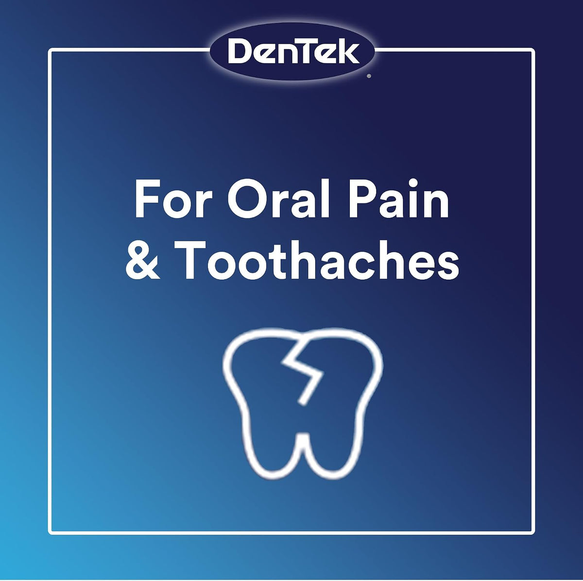 DenTek Instant Oral Pain Relief Kit with Benzocaine, 50 Treatments | Maximum Strength, Instant Pain Reliever, Recommend for Toothaches & Gum Pain, 50 Disposable Applicators