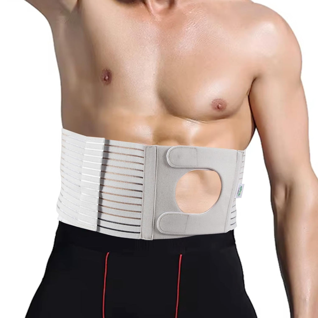 Colostomy Belt for Men and Women, Adjustable Stoma Support Belt, Abdominal Hernia Surgery Band, Ostomy Supplies, Belt Colostomy Accessories, M