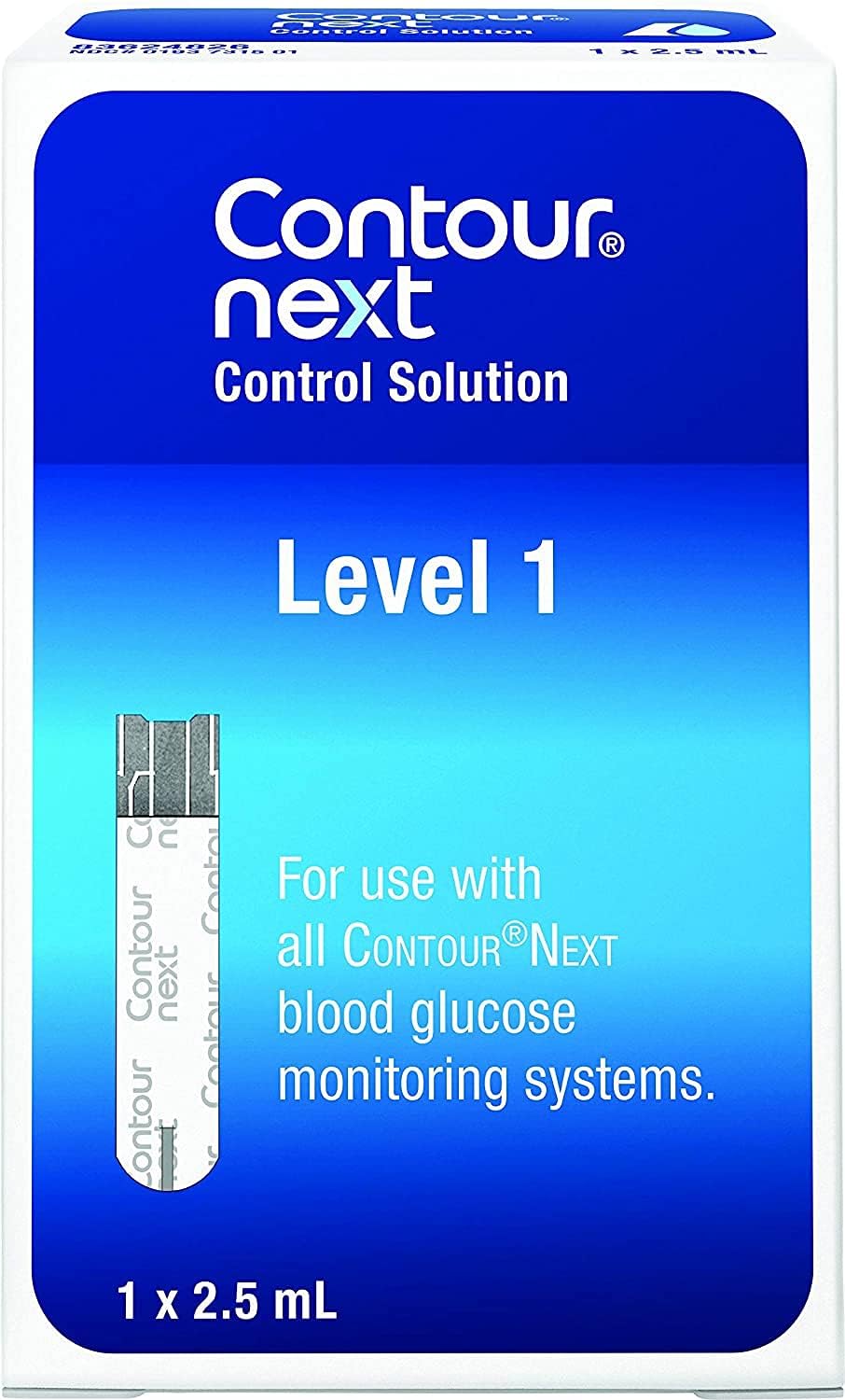 Ascensia CONTOUR NEXT Control Solution Level 1 for Meters (2.5mL Bottle)