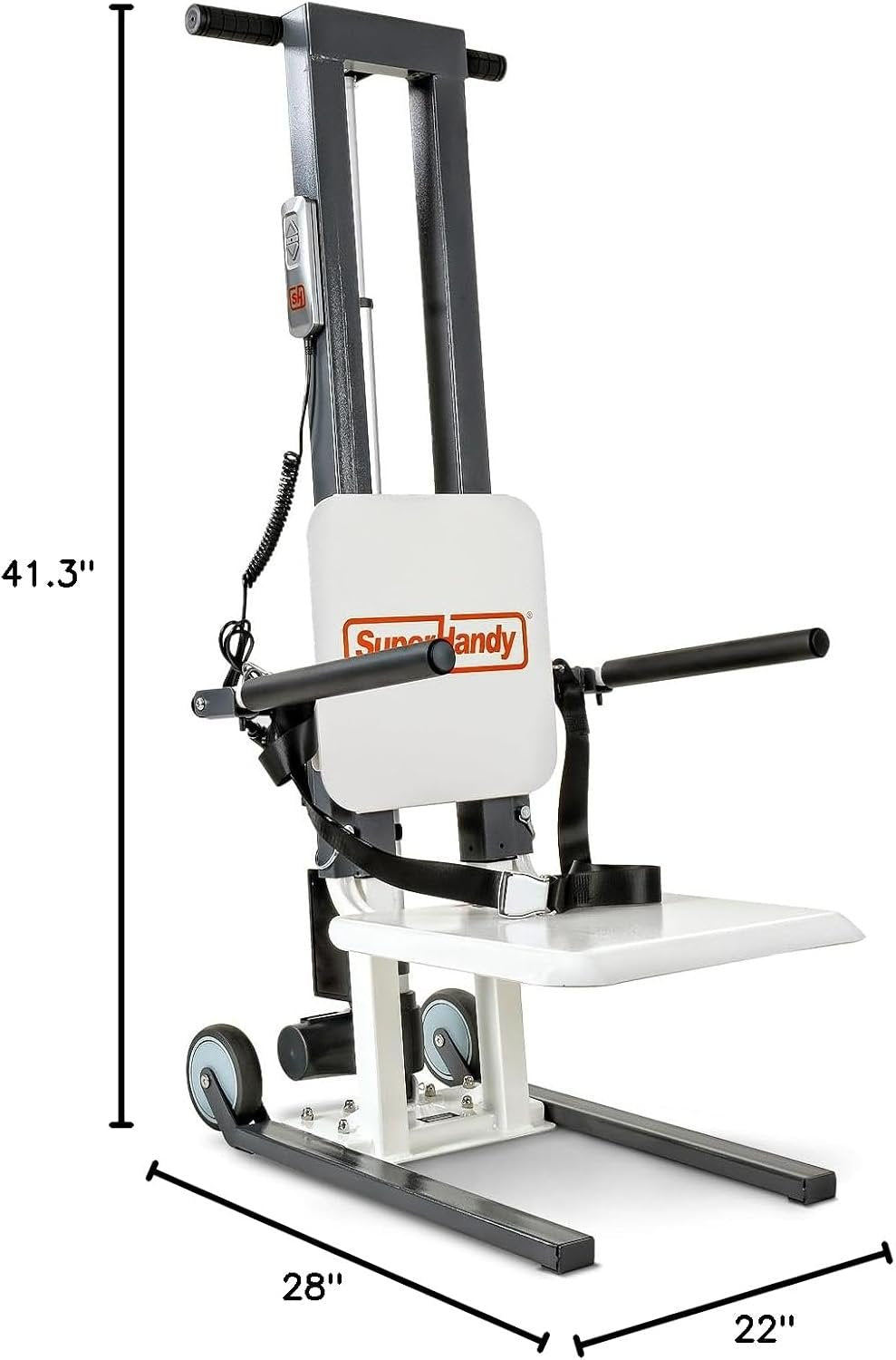 SuperHandy Electric Floor Lift, 500 Lbs Capacity, Portable Design | Portable patient lift helps raise users from floor to standing; built for rated specs and capacity; Home Care