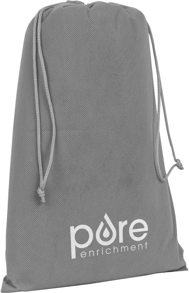 Pure Enrichment® PureRelief XL Heating Pad - 12" x 24" Electric Heating Pad for Back Pain & Cramps, 6 Heat Settings, Soft Machine Wash Fabric, Auto-Off & Moist Heat (Blue)