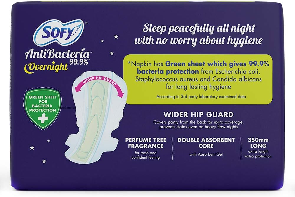 Sofy Anti Bacteria Overnight Sanitary Pads - XXL (20 Pads)