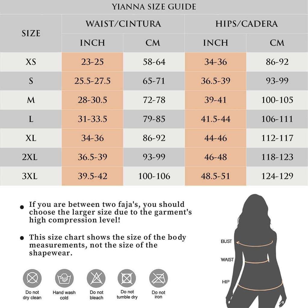 YIANNA Fajas Reductoras Mujer Body Reductor Colombianas Shapewear Shapewear Tummy Control Postpartum