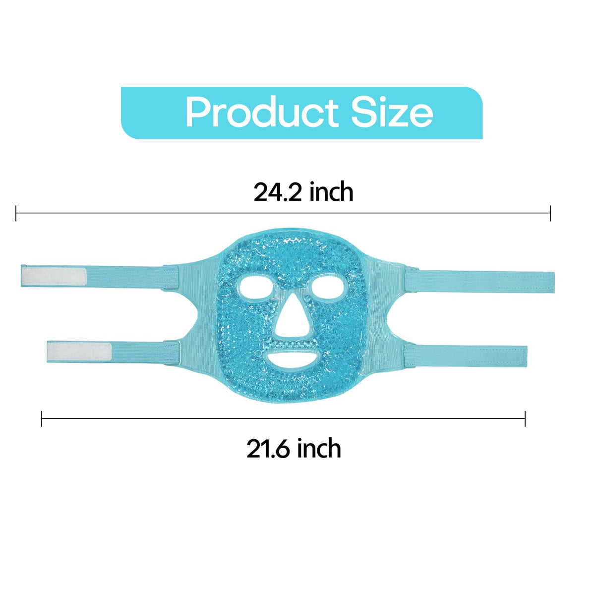 ZNÖCUETÖD Cold Face Ice Mask Facial Ice Pack, Hot Cold Compress for Face | Face SPA Gift for Woman Dark Circles Facial Puff, Pressure, Headaches, Skin Care, Post Laser Cosmetic Care, Reversible