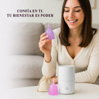 Menstrual Cup with Steam Sterilizer with 2 Reusable L/S Medical Silicone Cups