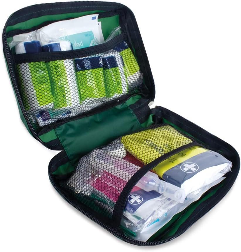 LEWIS-PLAST Complete First Aid Kit 90 Pieces Outdoor First Aid Kit - European Standards Compliant Kit